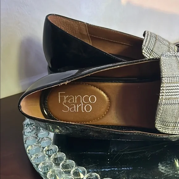 Franco Sarto Plaid & Patent Pointed Toe Heels - Women's Size 8.5 - NWOT - Picture 6 of 8